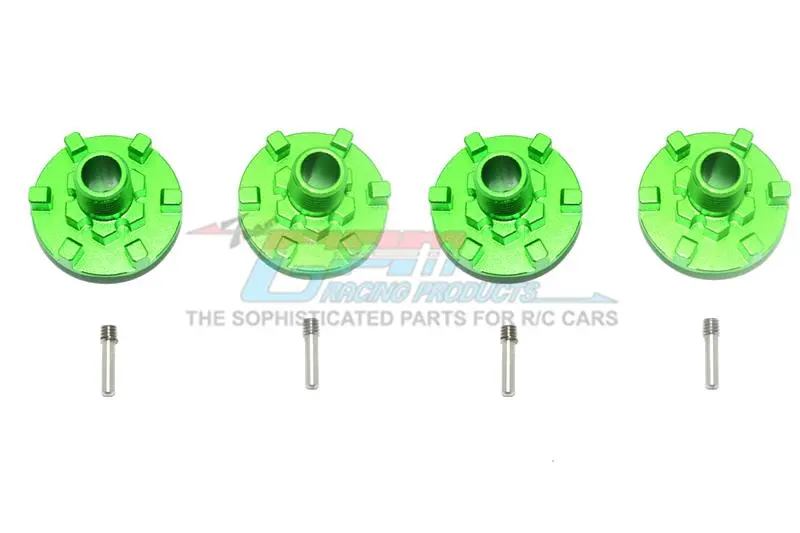 Traxxas E-Revo 2.0 Vxl Brushless (86086-4) Aluminum Wheel Hex Claw - 4Pc Set Green 1