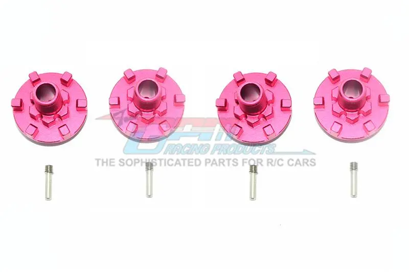 Traxxas E-Revo 2.0 Vxl Brushless (86086-4) Aluminum Wheel Hex Claw - 4Pc Set Red 1