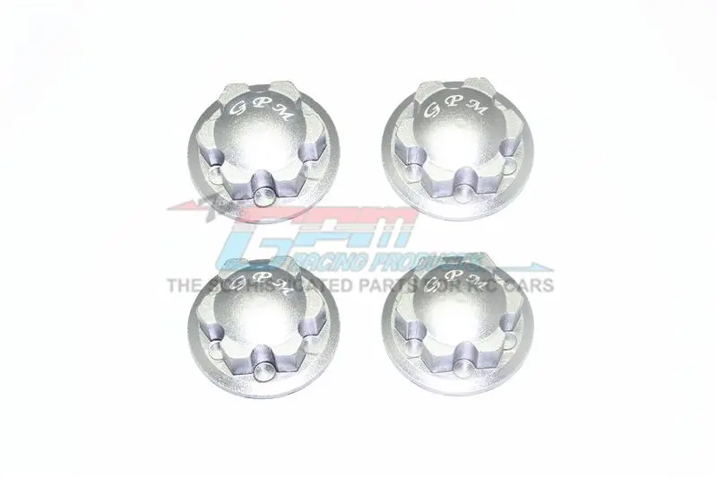 Traxxas E-Revo 2.0 Vxl Brushless (86086-4) Aluminum Wheel Lock - 4Pc Set Gray Silver 1