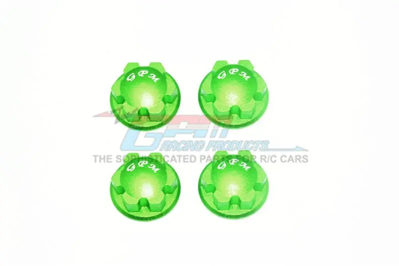 Traxxas E-Revo 2.0 Vxl Brushless (86086-4) Aluminum Wheel Lock - 4Pc Set Green 1