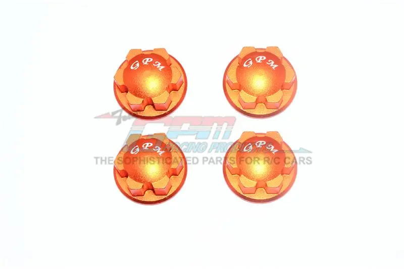 Traxxas E-Revo 2.0 Vxl Brushless (86086-4) Aluminum Wheel Lock - 4Pc Set Orange 1