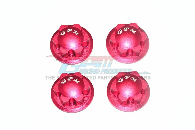 Traxxas E-Revo 2.0 Vxl Brushless (86086-4) Aluminum Wheel Lock - 4Pc Set Red 1