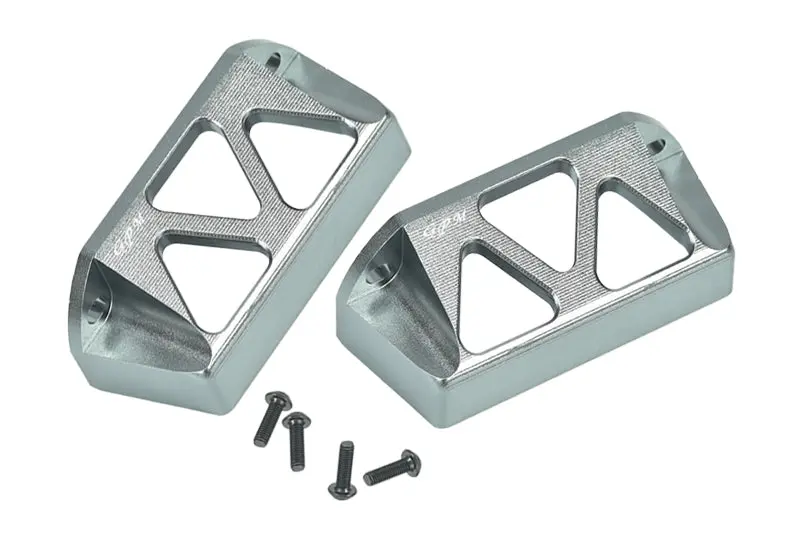 Traxxas E-Revo Brushless / E-Revo Vxl 2.0 Aluminum Servo Protector - 2Pcs Set Gray Silver 1