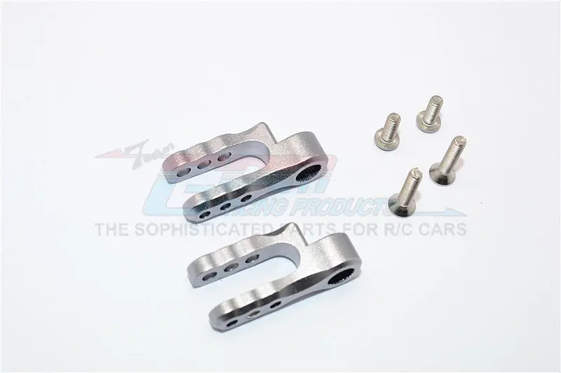 Traxxas E-Revo Brushless / E-Revo Vxl 2.0 Aluminum Steering Servo Holder - 1Pr Set Gray Silver 1