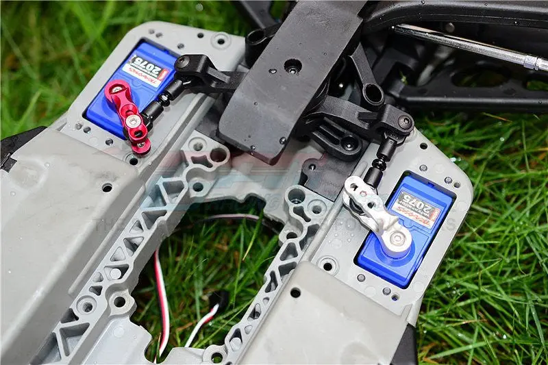 Traxxas E-Revo Brushless / E-Revo Vxl 2.0 Aluminum Steering Servo Holder - 1Pr Set Green 2