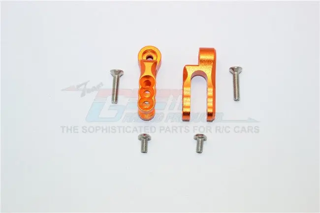 Traxxas E-Revo Brushless / E-Revo Vxl 2.0 Aluminum Steering Servo Holder - 1Pr Set Orange 1