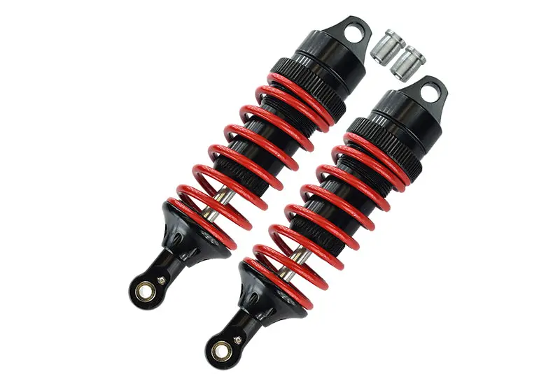 Traxxas E-Revo Brushless / E-Revo Vxl 2.0 / Revo / Revo 3.3 Aluminum Front/Rear Adjustable Spring Dampers (85Mm) With Aluminum Ball Ends - 1 Pr Set Black 1