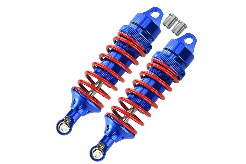 Traxxas E-Revo Brushless / E-Revo Vxl 2.0 / Revo / Revo 3.3 Aluminum Front/Rear Adjustable Spring Dampers (85Mm) With Aluminum Ball Ends - 1 Pr Set Blue 1