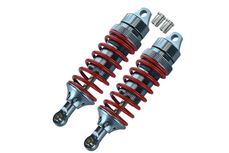 Traxxas E-Revo Brushless / E-Revo Vxl 2.0 / Revo / Revo 3.3 Aluminum Front/Rear Adjustable Spring Dampers (85Mm) With Aluminum Ball Ends - 1 Pr Set Gray Silver 1