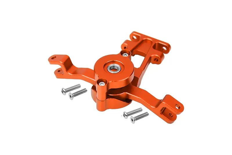 Traxxas E-Revo Brushless / E-Revo Vxl 2.0 / Revo / Summit Aluminum Steering Assembly - 1 Set Orange 1