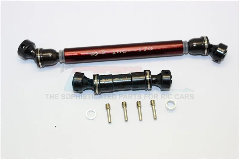 Traxxas E-Revo Brushless / E-Revo Vxl 2.0 / Summit Steel #45 + Aluminum Front + Rear Drive Shaft - 2Pcs Set Brown 1