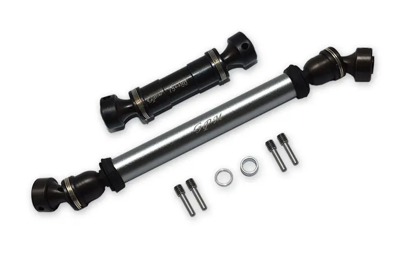Traxxas E-Revo Brushless / E-Revo Vxl 2.0 / Summit Steel #45 + Aluminum Front + Rear Drive Shaft - 8Pc Set Gray Silver 1