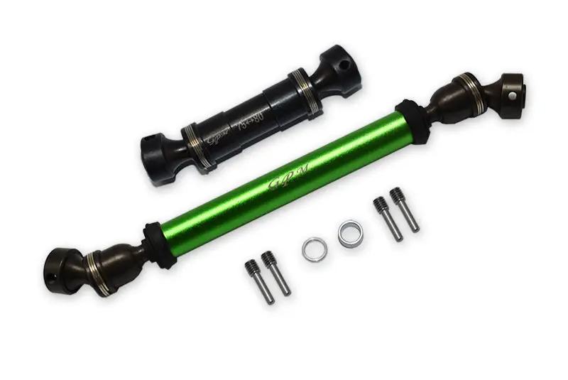 Traxxas E-Revo Brushless / E-Revo Vxl 2.0 / Summit Steel #45 + Aluminum Front + Rear Drive Shaft - 8Pc Set Green 1