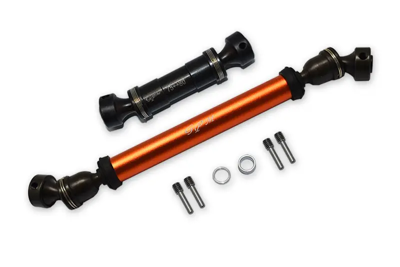 Traxxas E-Revo Brushless / E-Revo Vxl 2.0 / Summit Steel #45 + Aluminum Front + Rear Drive Shaft - 8Pc Set Orange 1