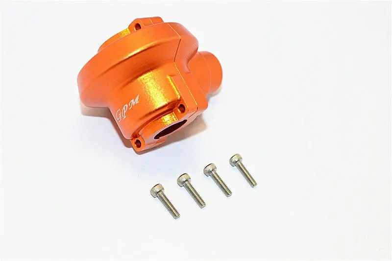 Traxxas E-Revo Brushless Edition Aluminum Front/Rear Diff Housing - 1 Set Orange 1