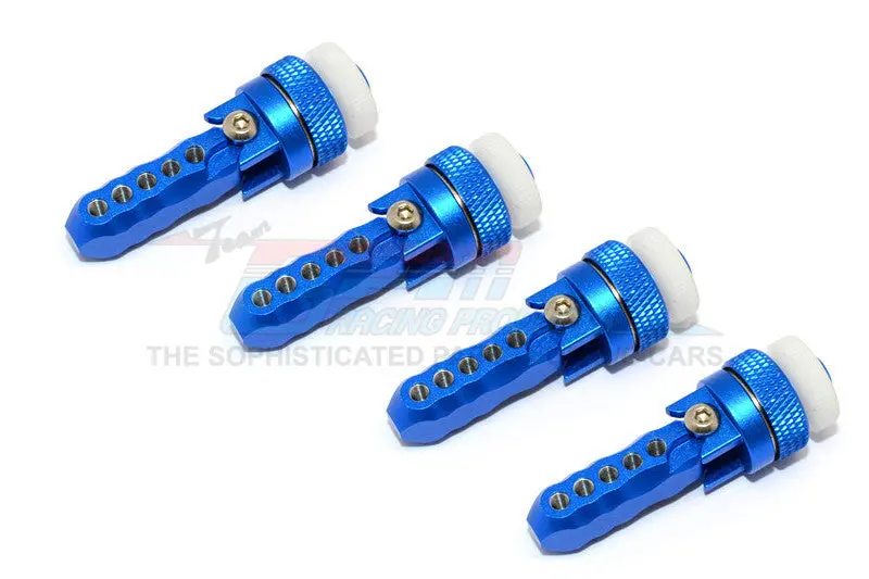 Traxxas E-Revo Brushless Edition Aluminum Front & Rear Magnet Body Mount - 1 Set Blue 1
