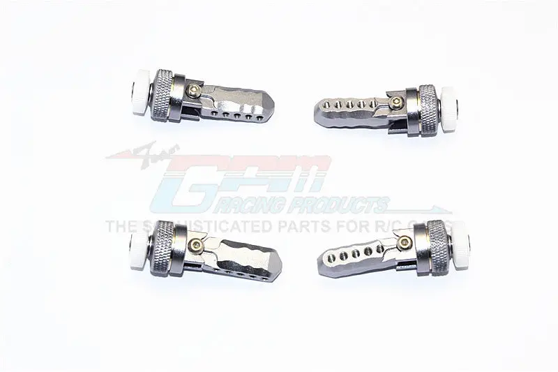 Traxxas E-Revo Brushless Edition Aluminum Front & Rear Magnet Body Mount - 1 Set Gray Silver 1