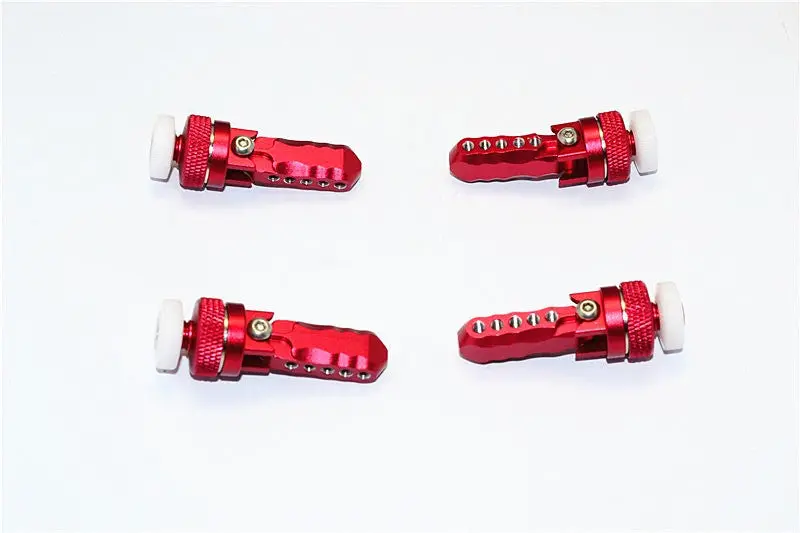 Traxxas E-Revo Brushless Edition Aluminum Front & Rear Magnet Body Mount - 1 Set Red 1