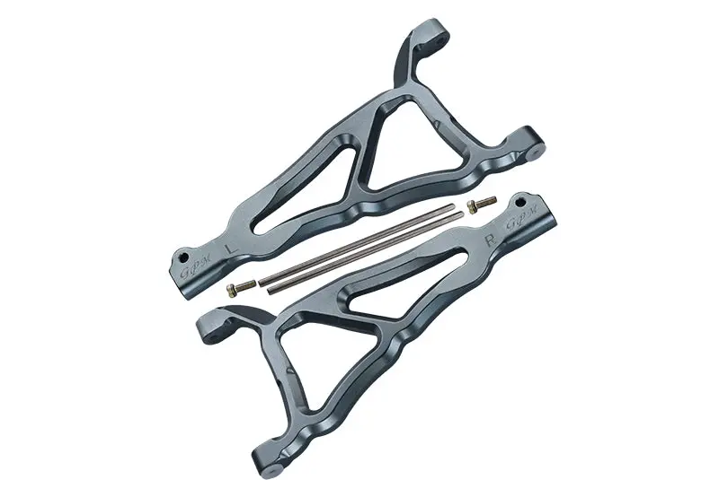 Traxxas E-Revo Brushless Edition Aluminum Front Upper Suspension Arm - 1Pr Set Gray Silver 1