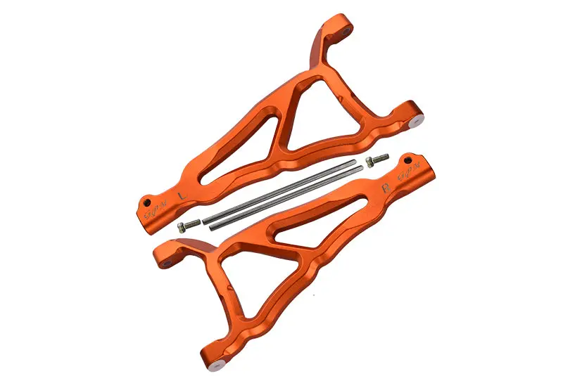 Traxxas E-Revo Brushless Edition Aluminum Front Upper Suspension Arm - 1Pr Set Orange 1