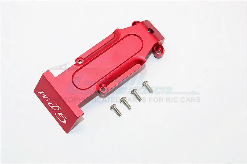 Traxxas E-Revo Brushless Edition Aluminum Rear Skid Plate - 2Pcs Set Red 1