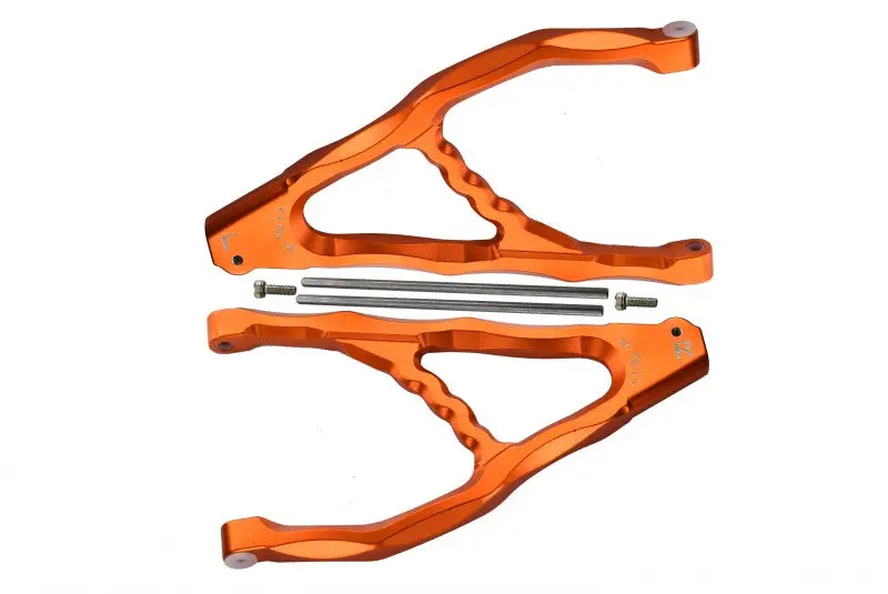 Traxxas E-Revo Brushless Edition Aluminum Rear Upper Suspension Arm - 1Pr Set Orange 1