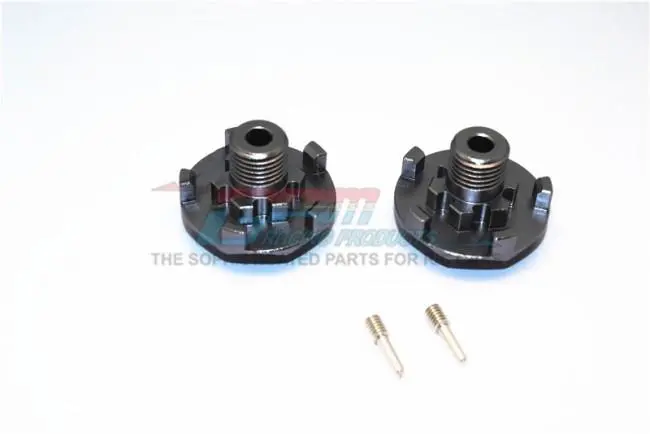 Traxxas E-Revo Brushless Edition Aluminum Wheel Hex Claw (+6Mm) - 2Pcs Black 1