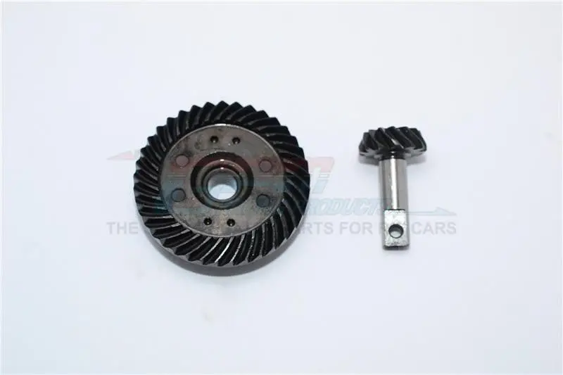 Traxxas E-Revo Brushless Hard Steel Spiral Gears (13T/37T) - 2Pcs Black 1