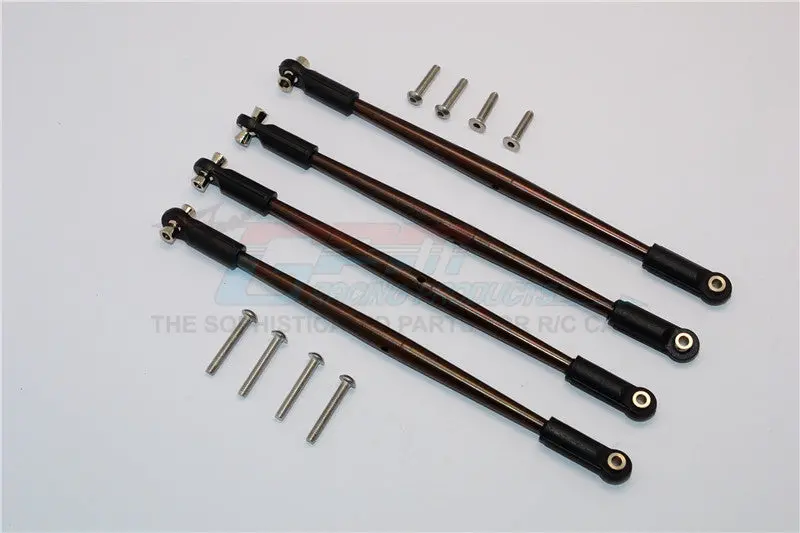 Traxxas E-Revo Brushless / Summit / Revo / Revo 3.3 Spring Steel Front Steering And Rear Supporting Links - 4Pcs Set?? Original Color 1