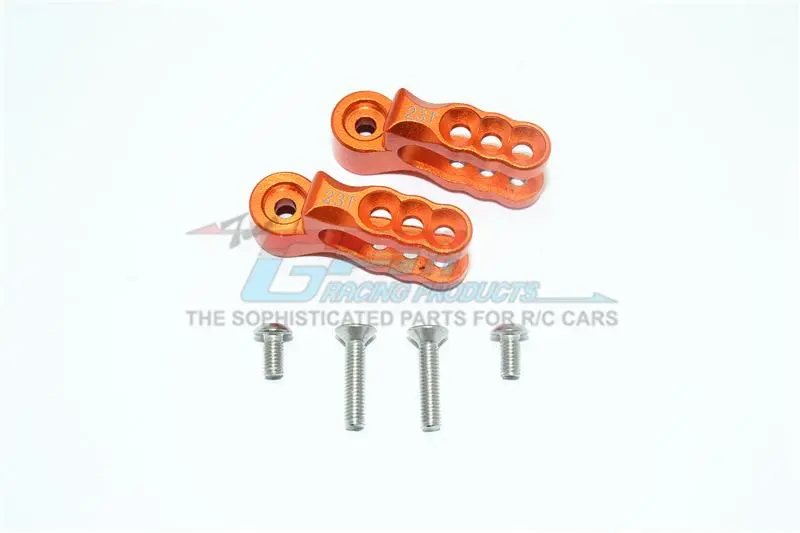 Traxxas E-Revo Vxl 2.0 / E-Revo Brushless Aluminum 23T Servo Horn - 2Pc Set Orange 1