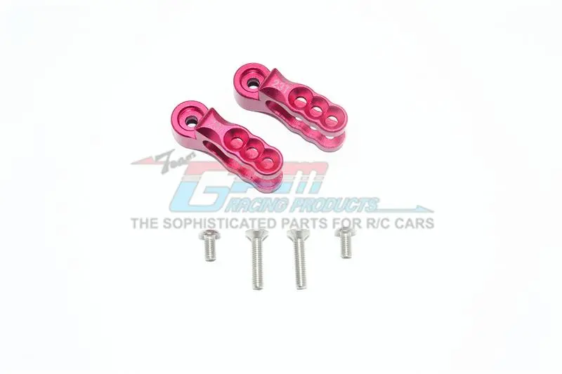 Traxxas E-Revo Vxl 2.0 / E-Revo Brushless Aluminum 23T Servo Horn - 2Pc Set Red 1