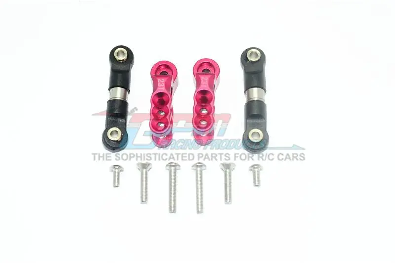 Traxxas E-Revo Vxl 2.0 / E-Revo Brushless Aluminum 23T Servo Horn With Stainless Steel Adjustable Tie Rods - 10Pc Set Red 1