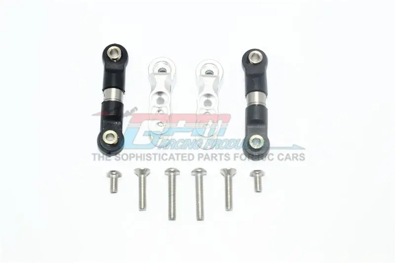 Traxxas E-Revo Vxl 2.0 / E-Revo Brushless Aluminum 23T Servo Horn With Stainless Steel Adjustable Tie Rods - 10Pc Set Silver 1