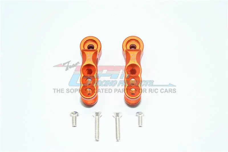 Traxxas E-Revo Vxl 2.0 / E-Revo Brushless Aluminum 24T Servo Horn - 1Pr Set Orange 1