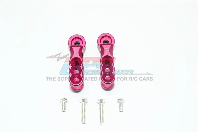 Traxxas E-Revo Vxl 2.0 / E-Revo Brushless Aluminum 24T Servo Horn - 1Pr Set Red 1