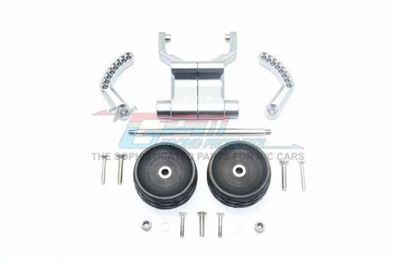 Traxxas E-Revo Vxl 2.0 / E-Revo Brushless Aluminum Rear Adjustable Wheelie - 1 Set Gray Silver 1