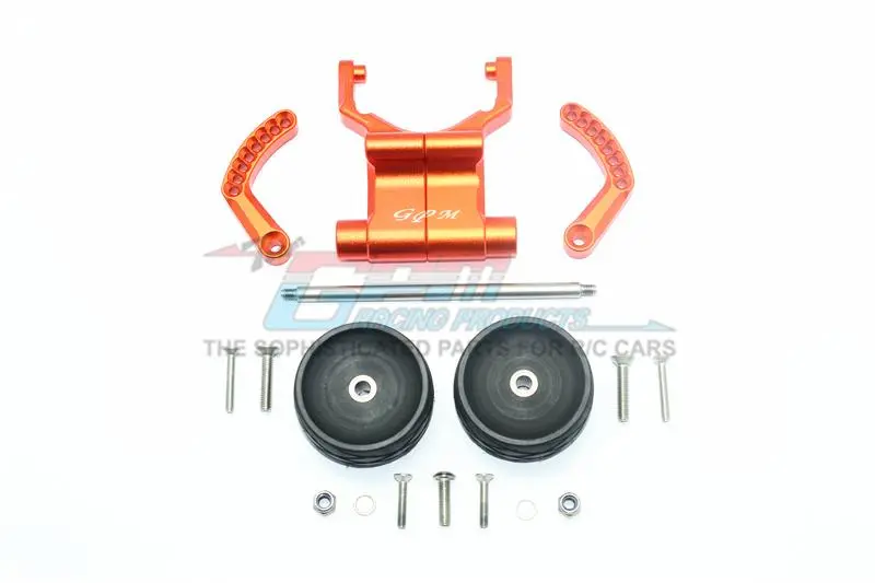 Traxxas E-Revo Vxl 2.0 / E-Revo Brushless Aluminum Rear Adjustable Wheelie - 1 Set Orange 1