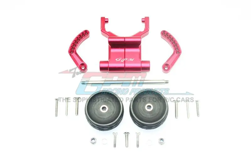 Traxxas E-Revo Vxl 2.0 / E-Revo Brushless Aluminum Rear Adjustable Wheelie - 1 Set Red 1