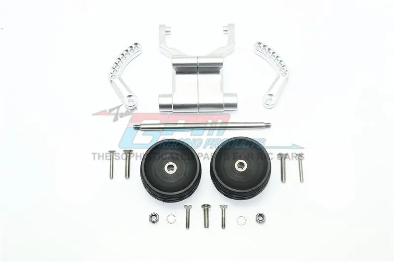 Traxxas E-Revo Vxl 2.0 / E-Revo Brushless Aluminum Rear Adjustable Wheelie - 1 Set Silver 1