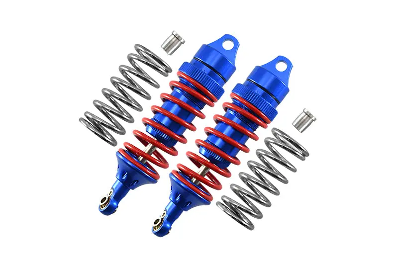Traxxas E-Revo Vxl 2.0 / E-Revo Brushless / Revo Aluminum Front Or Rear Adjustable Shocks - 6Pc Set Blue 1