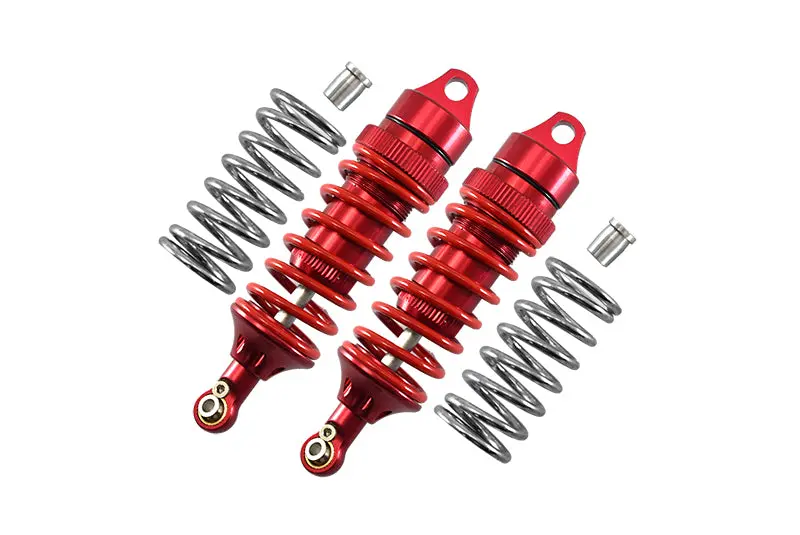 Traxxas E-Revo Vxl 2.0 / E-Revo Brushless / Revo Aluminum Front Or Rear Adjustable Shocks - 6Pc Set Red 1