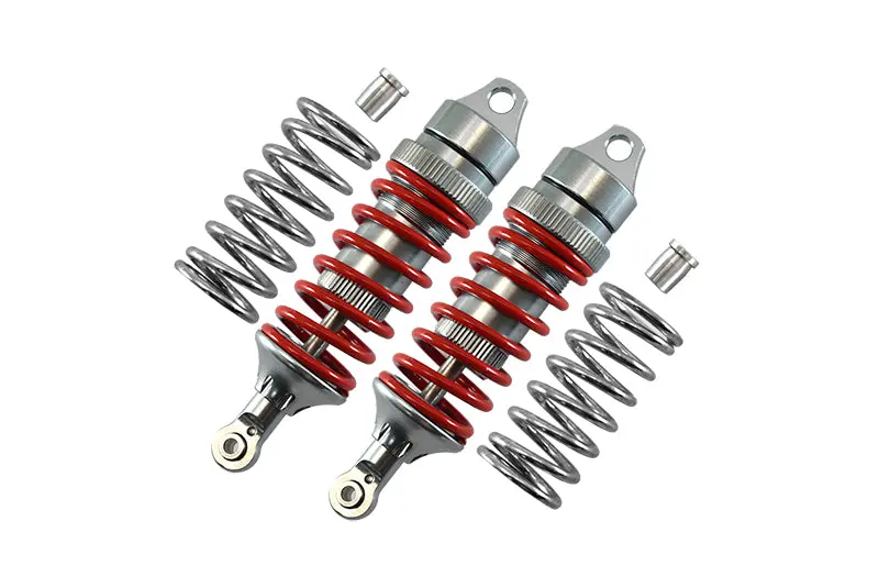 Traxxas E-Revo Vxl 2.0 / E-Revo Brushless / Revo Aluminum Front Or Rear Adjustable Shocks - 6Pc Set Silver 1