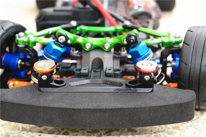 Traxxas Ford Gt 4-Tec 2.0 (83056-4) Aluminum Front & Rear Magnetic Body Mount - 4Pc Set Green 2