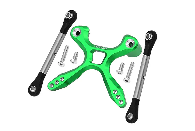 Traxxas Ford Gt 4-Tec 2.0 (83056-4) Titanium Rear Tie Rods With Stabilizer - 7Pc Set Green 1