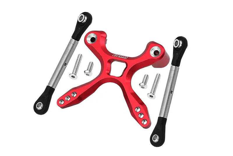 Traxxas Ford Gt 4-Tec 2.0 (83056-4) Titanium Rear Tie Rods With Stabilizer - 7Pc Set Red 1
