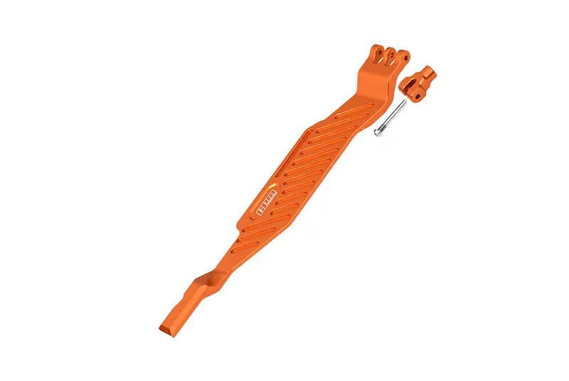 Traxxas Hoss 4X4 Vxl (90076-4) Aluminum Battery Hold-Down - 3Pc Set Orange 1