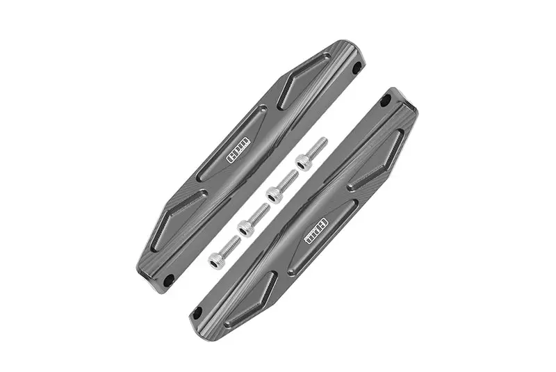 Traxxas Hoss 4X4 Vxl (90076-4) Aluminum Chassis Nerf Bars - 6Pc Set Gray Silver 1