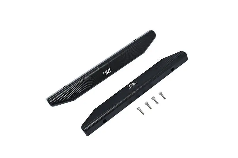 Traxxas Hoss 4X4 Vxl (90076-4) Aluminum Chassis Nerf Bars (Longer Version) - 6Pc Set Black 1