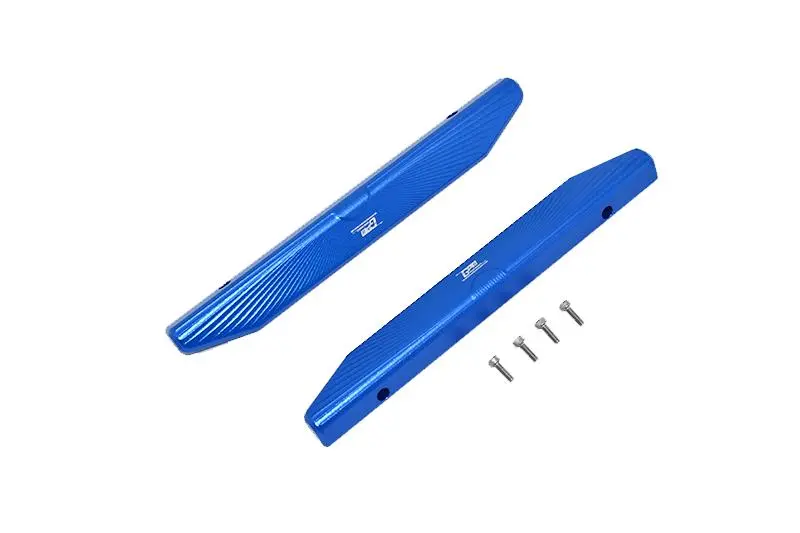 Traxxas Hoss 4X4 Vxl (90076-4) Aluminum Chassis Nerf Bars (Longer Version) - 6Pc Set Blue 1