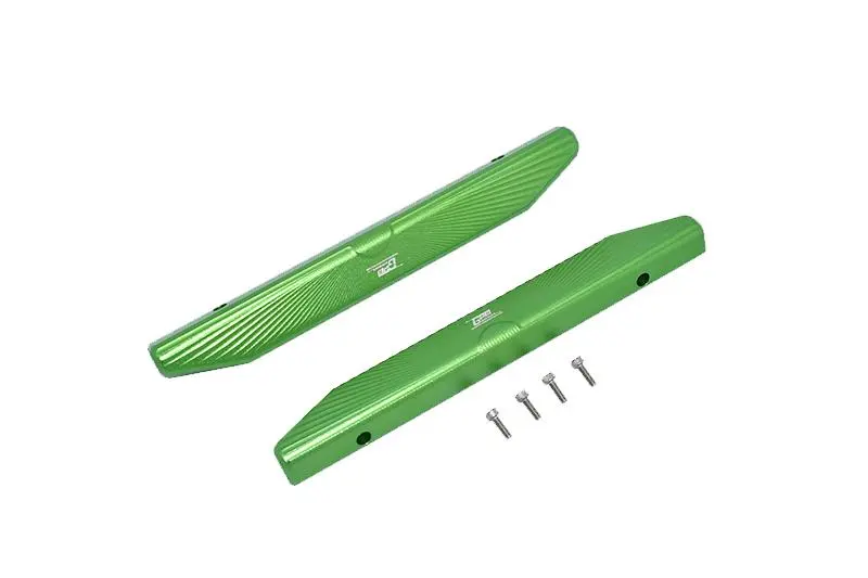 Traxxas Hoss 4X4 Vxl (90076-4) Aluminum Chassis Nerf Bars (Longer Version) - 6Pc Set Green 1